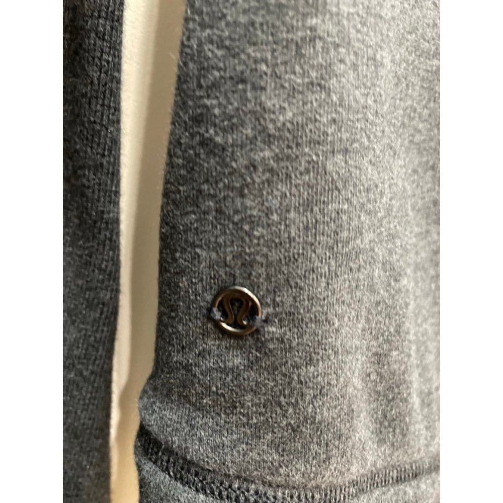 Lululemon En Route Jacket Size 6 Gray Fill Zip Fleece Zip Back - Picture 7 of 11
